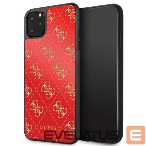 Чехол на заднюю панель Guess  Guess GUHCN654GGPRE iPhone 11 Pro Max red/red hard case 4G Double Layer Glitter
