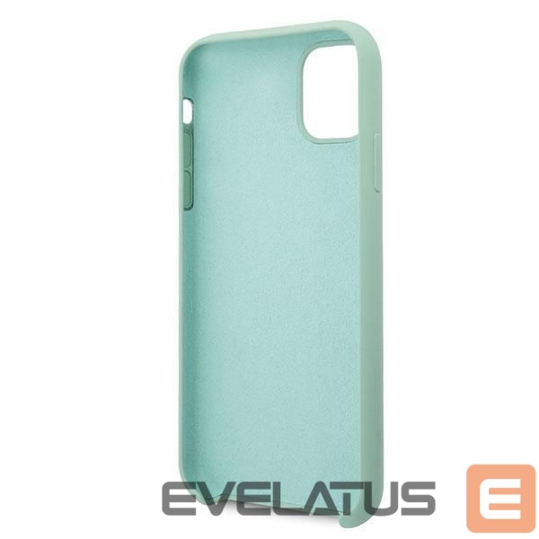 Чехол на заднюю панель Guess Guess GUHCN65LSLMGG iPhone 11 Pro Max green/green hard case Silicone Vintage Gold Logo