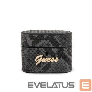 Чехол на заднюю панель Guess  Guess GUACAPPUNSSMLBK AirPods Pro cover black/black Python Collection