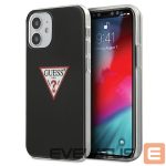 Чехол на заднюю панель Guess  Guess GUHCP12SPCUCTLBK iPhone 12 mini 5.4" black/black hardcase Triangle Collection