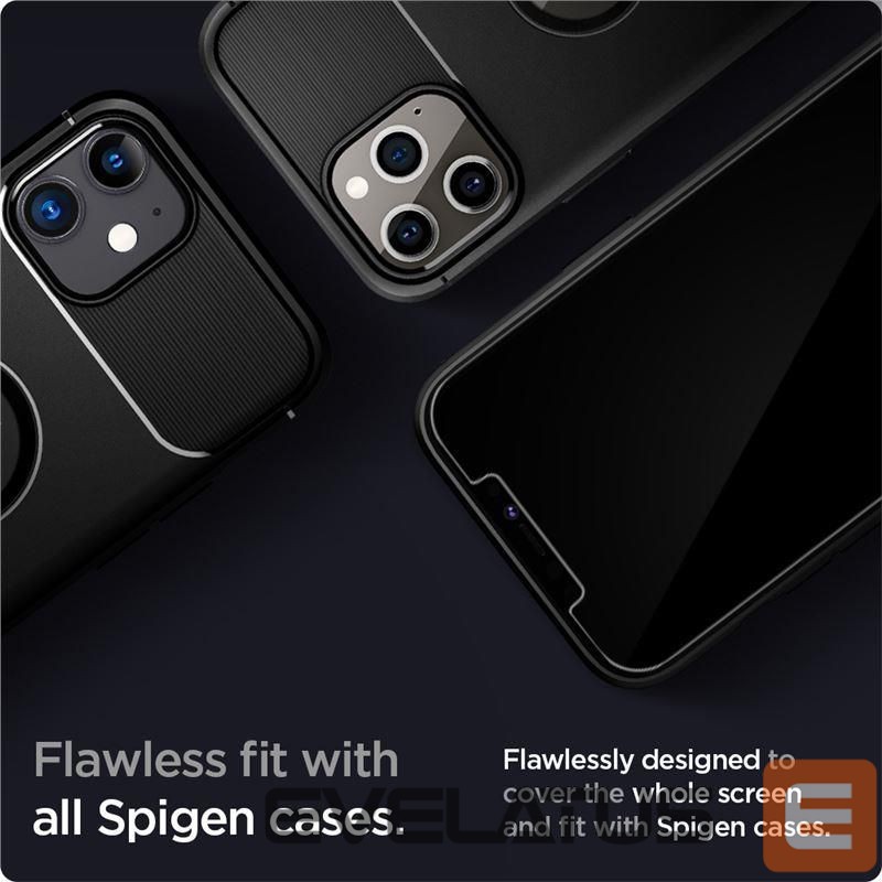 Защитное стекло Spigen Spigen Glas.tR EZ Fit Tempered Glass for iPhone 12 / iPhone 12 Pro - 2 pcs.