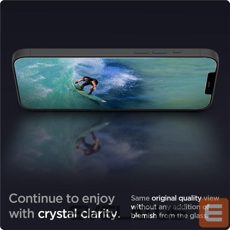 Защитное стекло Spigen Spigen Glas.tR EZ Fit Tempered Glass for iPhone 12 / iPhone 12 Pro - 2 pcs.