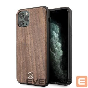 Чехол на заднюю панель Mercedes-Benz  Mercedes MEHCN65VWOLB iPhone 11 Pro Max hard case brązowy/brown Wood Line Walnut 