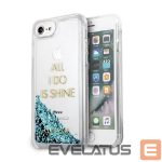 Чехол на заднюю панель Guess  Guess GUHCP7GLUQBL iPhone 6/7/8 /SE 2020 / SE 2022 blue/blue hard case Liquid Glitter Party