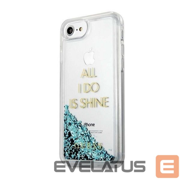 Чехол на заднюю панель Guess Guess GUHCP7GLUQBL iPhone 6/7/8 /SE 2020 / SE 2022 blue/blue hard case Liquid Glitter Party