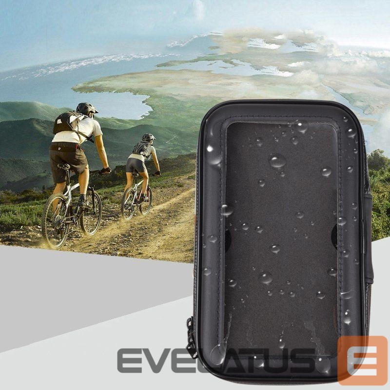 Чехол на заднюю панель Hurtel - Bike Phone waterproof Mount, Universal Case Bicycle & Motorcycle Phone Holder Mount Size XL (max phone size: 165 mm x 80 mm) black (without handlebar mounting)