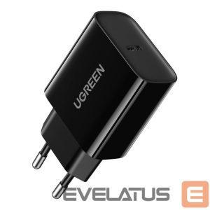 Адаптер Ugreen  USB wall charger Type C 20W Power Delivery black (10191) Black