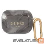 Чехол на заднюю панель Guess  Guess GUAPUNMK AirPods Pro cover black/black Marble Collection