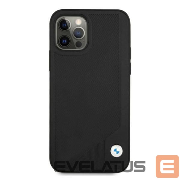 Чехол на заднюю панель BMW Etui BMW BMHCP12MRCDPK iPhone 12/12 Pro 6,1" czarny/black hardcase Leather Deboss
