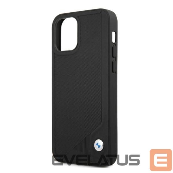 Чехол на заднюю панель BMW Etui BMW BMHCP12MRCDPK iPhone 12/12 Pro 6,1" czarny/black hardcase Leather Deboss