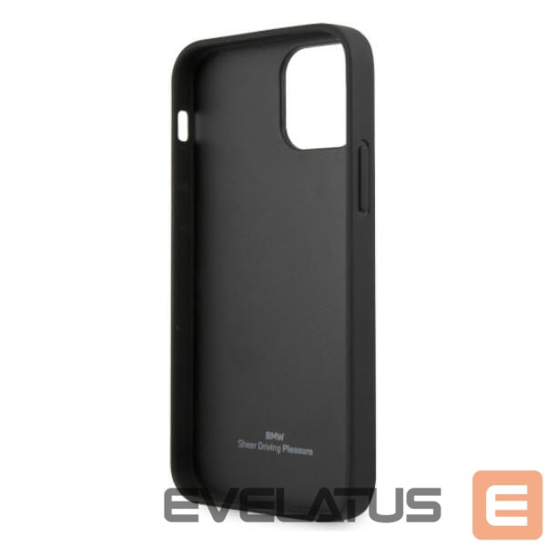 Чехол на заднюю панель BMW Etui BMW BMHCP12MRCDPK iPhone 12/12 Pro 6,1" czarny/black hardcase Leather Deboss