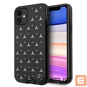 Чехол на заднюю панель Mercedes-Benz  Mercedes Silver Stars Pattern Case for iPhone 11 / Xr - Black 