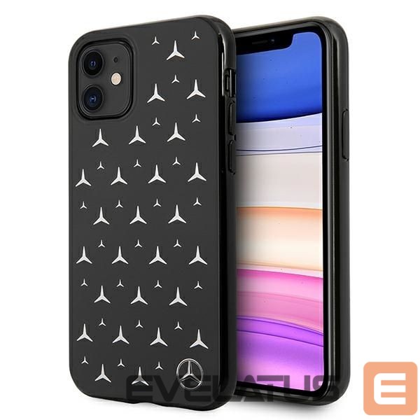 Чехол на заднюю панель Mercedes-Benz Mercedes Silver Stars Pattern Case for iPhone 11 / Xr - Black