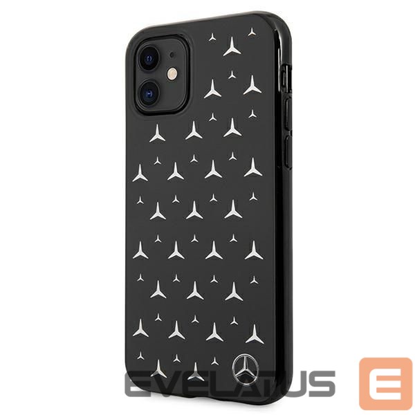 Чехол на заднюю панель Mercedes-Benz Mercedes Silver Stars Pattern Case for iPhone 11 / Xr - Black