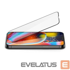 Защитное стекло Spigen  Spigen Glass FC Tempered Glass for iPhone 13 / 13 Pro / 14 / 16e - Black 