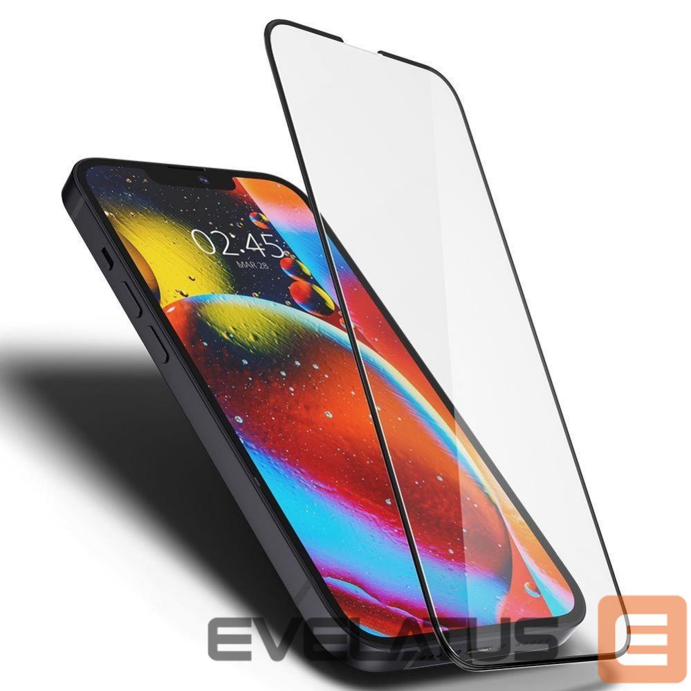 Защитное стекло Spigen Spigen Glass FC Tempered Glass for iPhone 13 / 13 Pro / 14 / 16e - Black