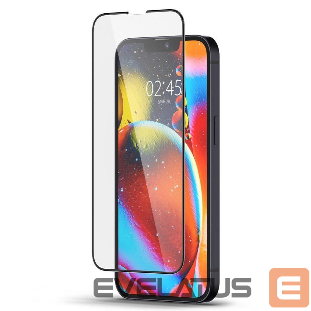 Защитное стекло Spigen Spigen Glass FC Tempered Glass for iPhone 13 / 13 Pro / 14 / 16e - Black