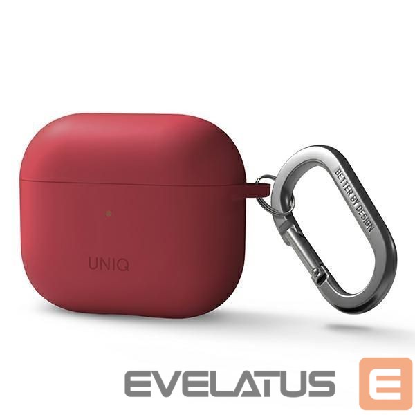 Чехол на заднюю панель UNIQ Uniq Nexo case for AirPods 3 + Ear Hooks Silicone - red