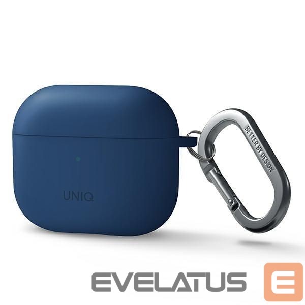 Чехол на заднюю панель UNIQ Uniq Nexo case for AirPods 3 + Ear Hooks Silicone - blue