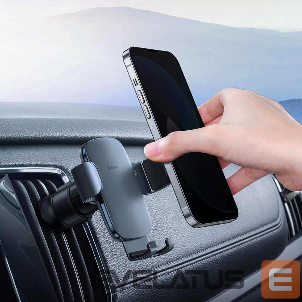 Авто держатель Baseus Baseus Metal Age II gravitational car phone holder for ventilation grille dark gray (SUJS000013)