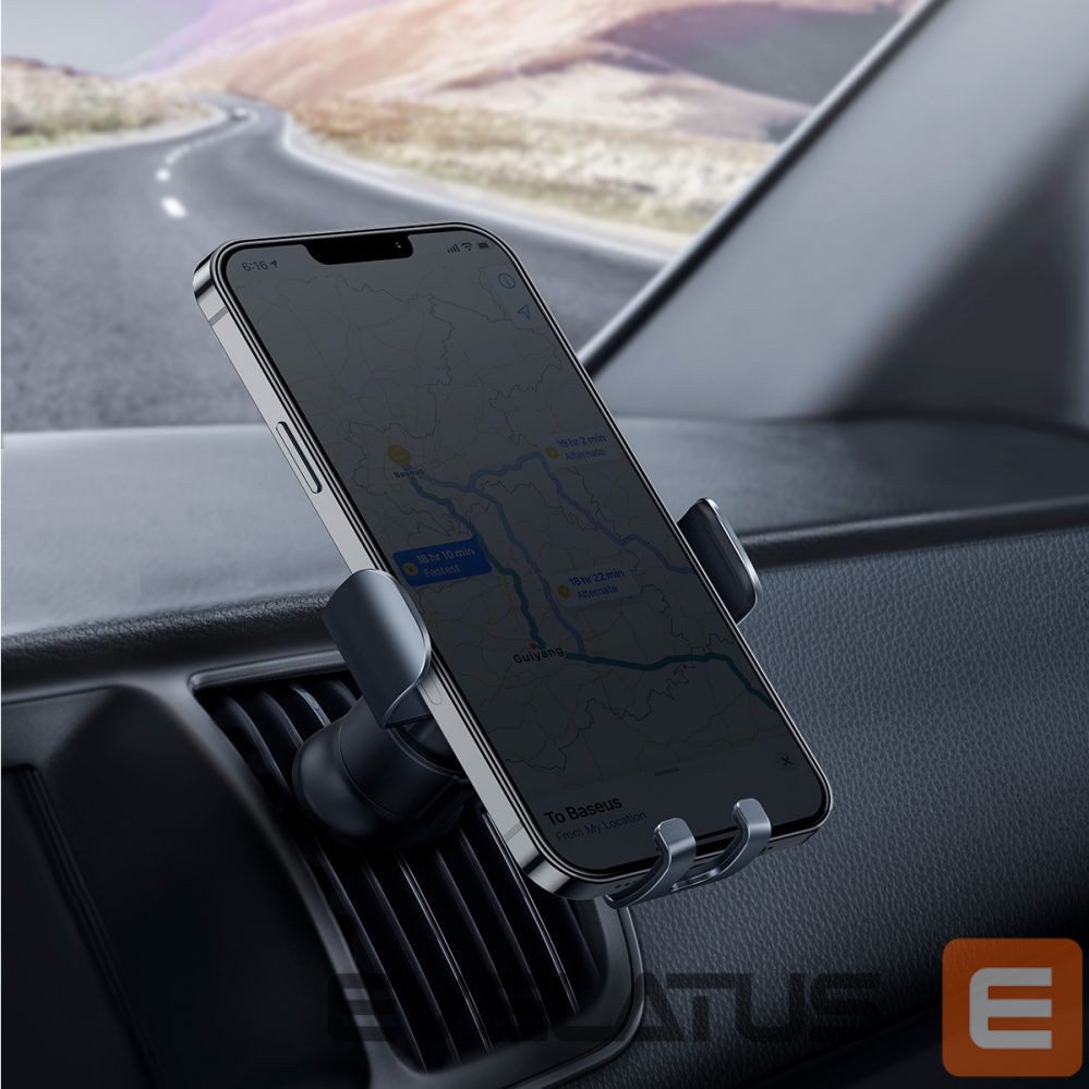 Авто держатель Baseus Baseus Metal Age II gravitational car phone holder for ventilation grille dark gray (SUJS000013)