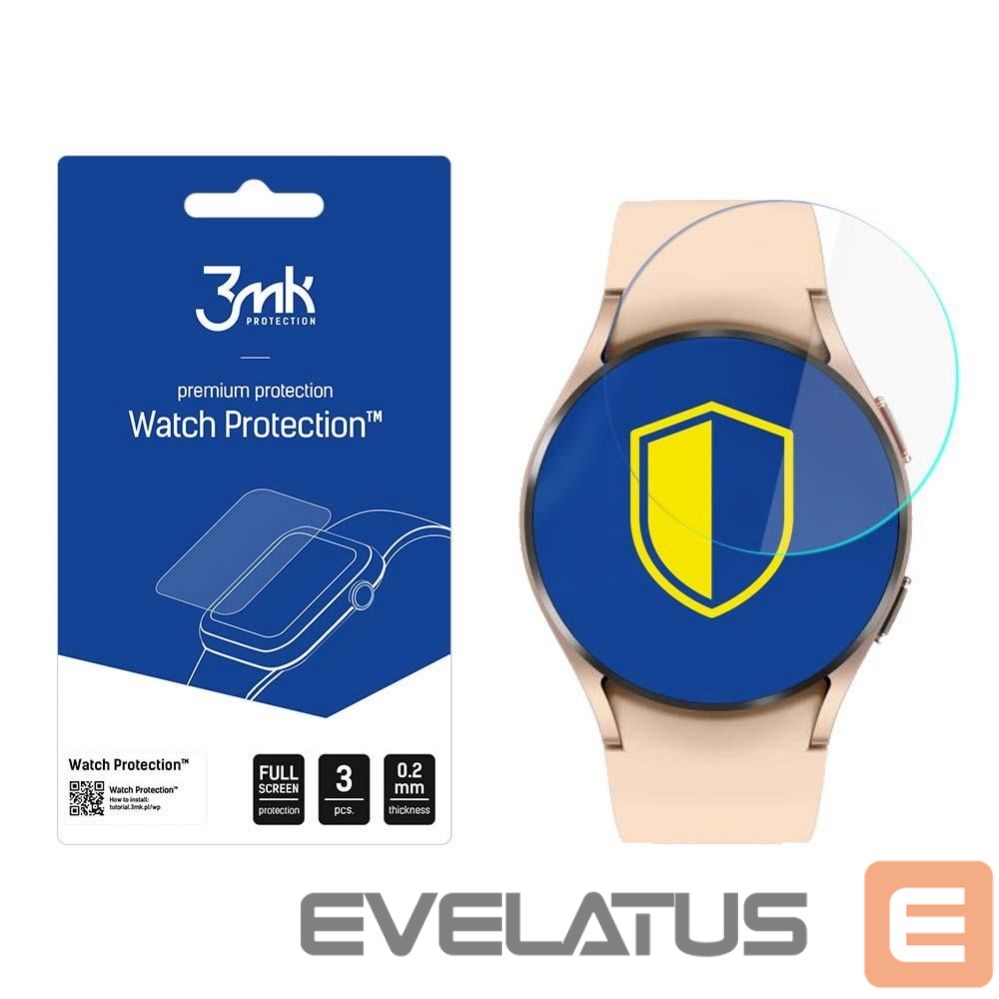 Защитное стекло 3MK Samsung Galaxy Watch 4 40mm - 3mk Watch Protection v. FlexibleGlass Lite
