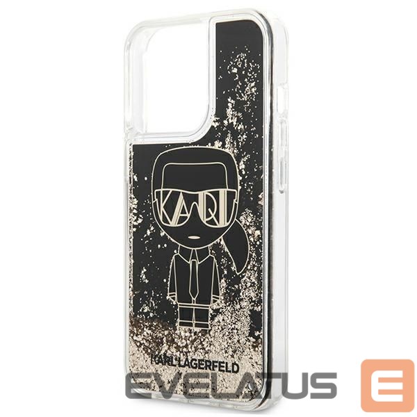 Чехол на заднюю панель Karl Lagerfeld Karl Lagerfeld KLHCP13XLGGKBK iPhone 13 Pro Max 6,7" czarny/black hardcase Liquid Glitter Gatsby