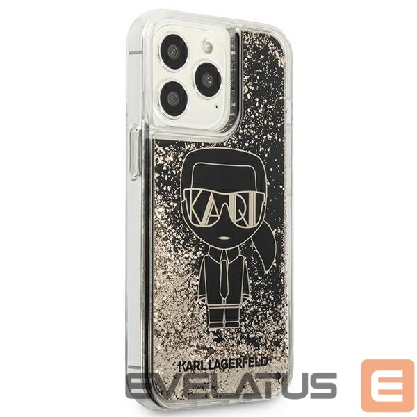 Чехол на заднюю панель Karl Lagerfeld Karl Lagerfeld KLHCP13XLGGKBK iPhone 13 Pro Max 6,7" czarny/black hardcase Liquid Glitter Gatsby