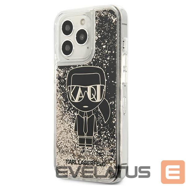 Чехол на заднюю панель Karl Lagerfeld Karl Lagerfeld KLHCP13XLGGKBK iPhone 13 Pro Max 6,7" czarny/black hardcase Liquid Glitter Gatsby