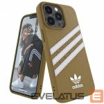 Чехол на заднюю панель Adidas  Adidas OR Moulded PU iPhone 13 Pro / 13 6,1" beżowo-złoty/beige-gold 47806 