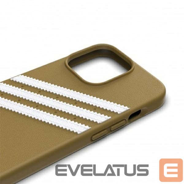 Чехол на заднюю панель Adidas Adidas OR Moulded PU iPhone 13 Pro / 13 6,1" beżowo-złoty/beige-gold 47806