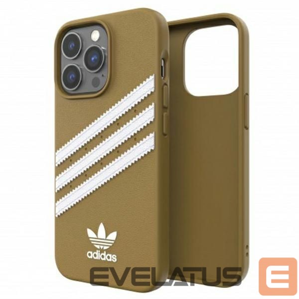 Чехол на заднюю панель Adidas Adidas OR Moulded PU iPhone 13 Pro / 13 6,1" beżowo-złoty/beige-gold 47806