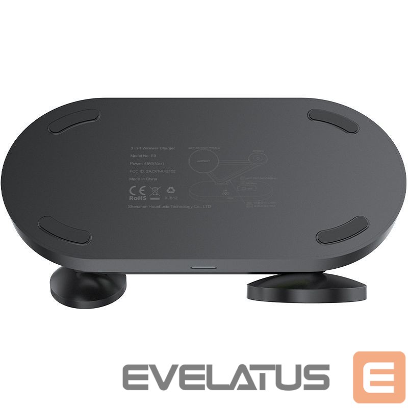 Беспроводное зарядное устройство Acefast Acefast 15W Qi Wireless Charger for iPhone (with MagSafe), Apple Watch and Apple AirPods Stand Holder Magnetic Holder Black (E9 black) Black