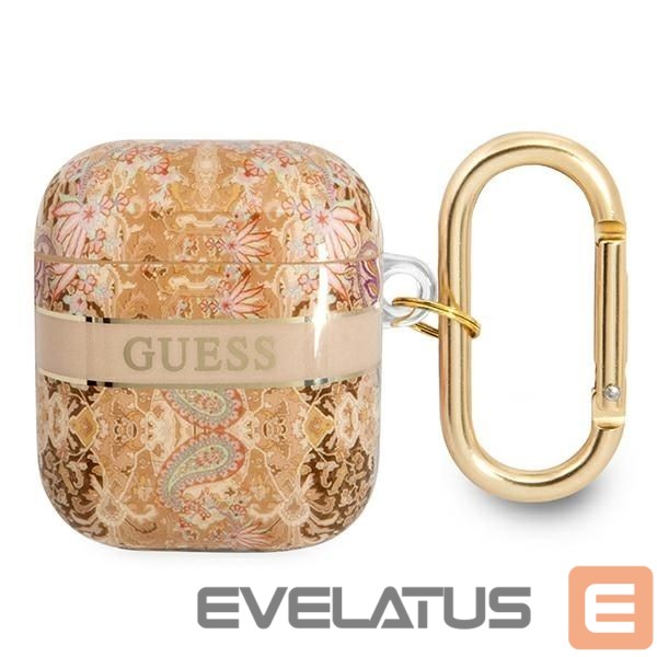 Чехол на заднюю панель Guess Guess GUA2HHFLD AirPods cover gold/gold Paisley Strap Collection