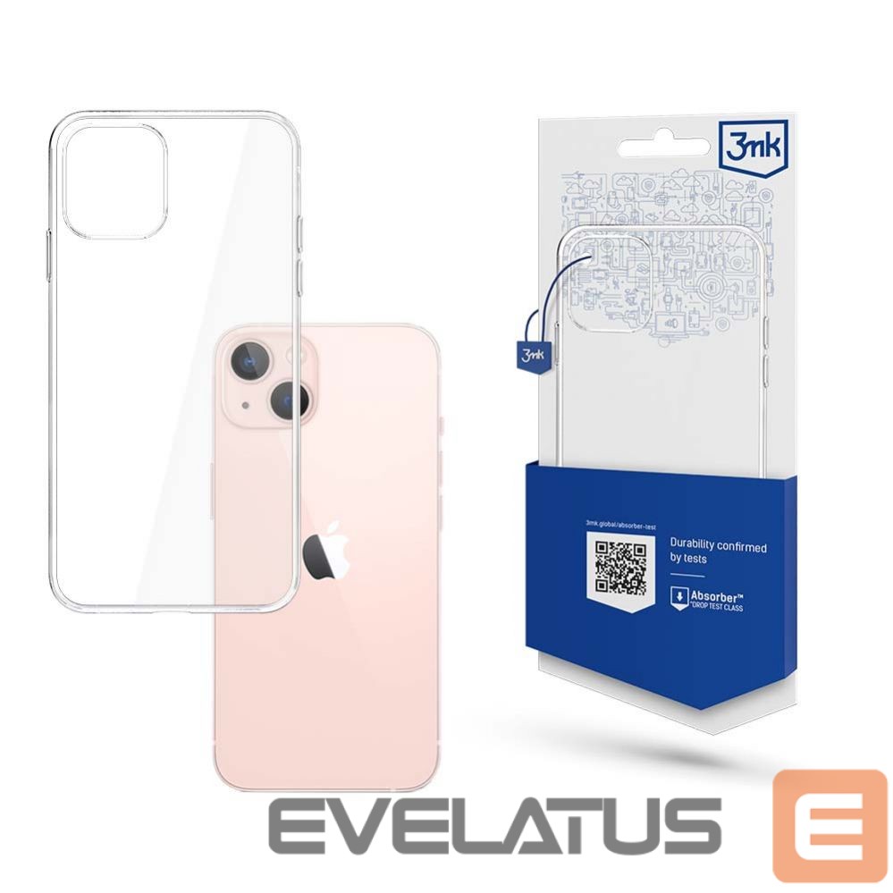 Чехол на заднюю панель 3MK Case for iPhone 14 silicone from the 3mk Clear Case series - transparent