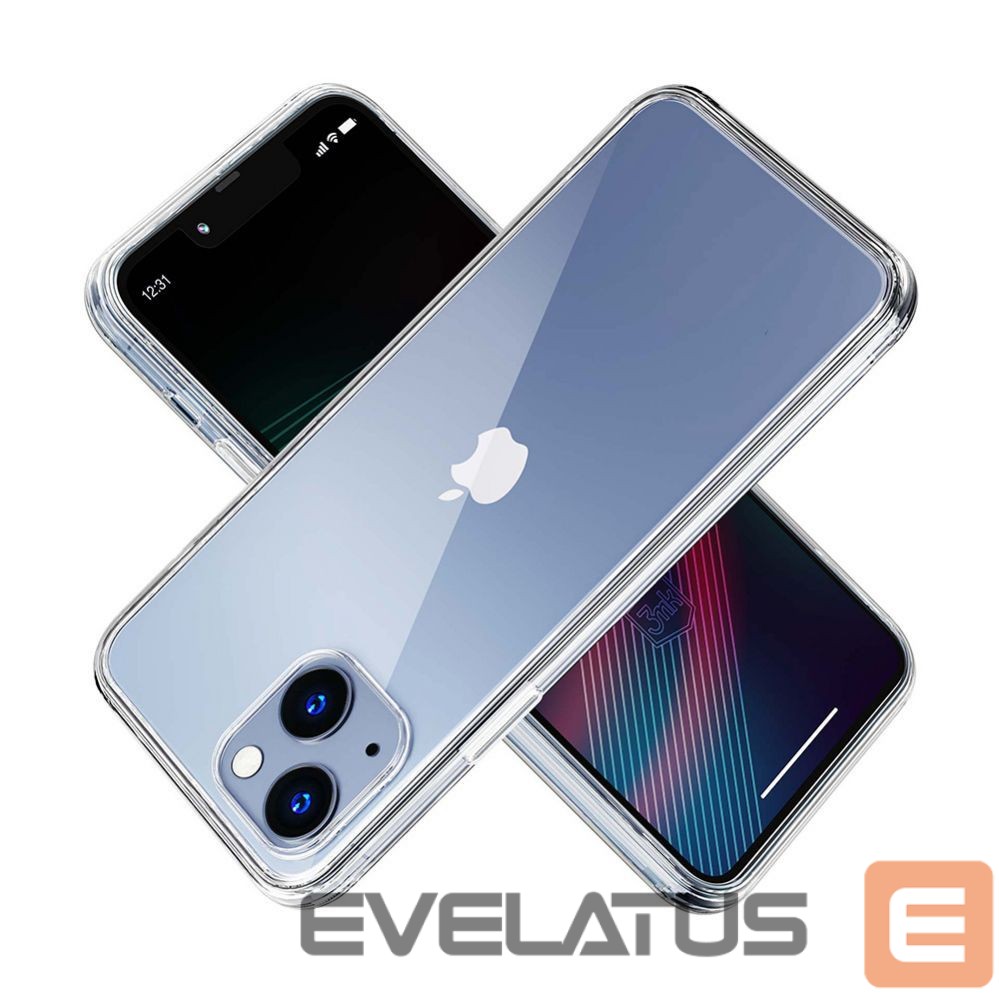 Чехол на заднюю панель 3MK Case for iPhone 14 silicone from the 3mk Clear Case series - transparent