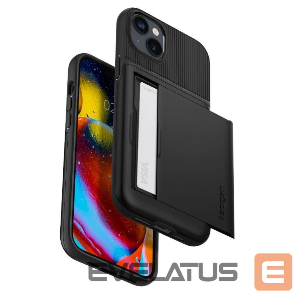 Чехол на заднюю панель Spigen Spigen Slim Armor CS Case for iPhone 14 Plus - Black