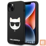 Чехол на заднюю панель Karl Lagerfeld  Karl Lagerfeld KLHMP14MSLCHBK iPhone 14 Plus 6.7 "hardcase black / black Silicone Choupette Head Magsafe 