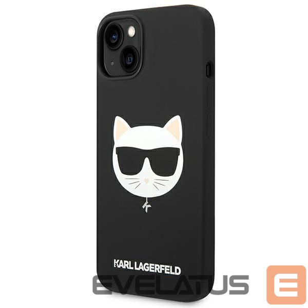 Чехол на заднюю панель Karl Lagerfeld Karl Lagerfeld KLHMP14MSLCHBK iPhone 14 Plus 6.7 "hardcase black / black Silicone Choupette Head Magsafe