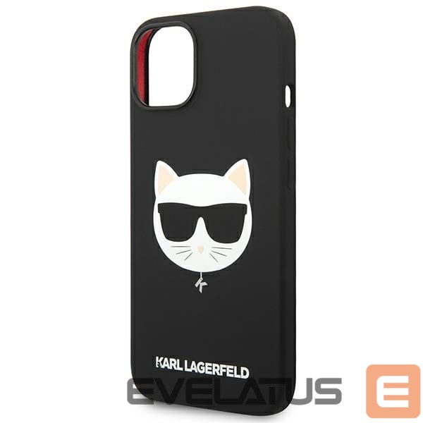 Чехол на заднюю панель Karl Lagerfeld Karl Lagerfeld KLHMP14MSLCHBK iPhone 14 Plus 6.7 "hardcase black / black Silicone Choupette Head Magsafe