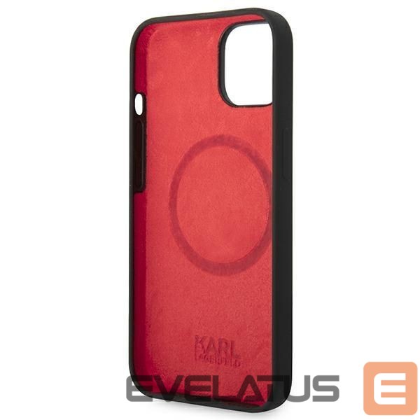 Чехол на заднюю панель Karl Lagerfeld Karl Lagerfeld KLHMP14MSLCHBK iPhone 14 Plus 6.7 "hardcase black / black Silicone Choupette Head Magsafe