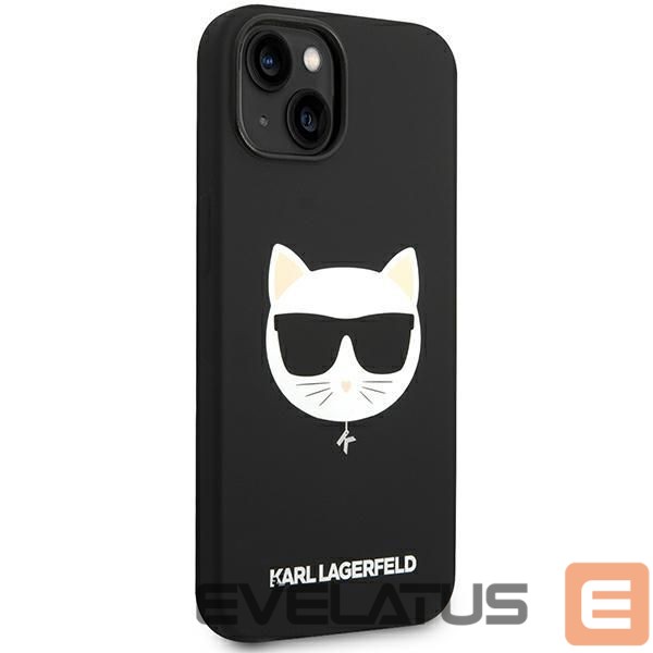 Чехол на заднюю панель Karl Lagerfeld Karl Lagerfeld KLHMP14MSLCHBK iPhone 14 Plus 6.7 "hardcase black / black Silicone Choupette Head Magsafe