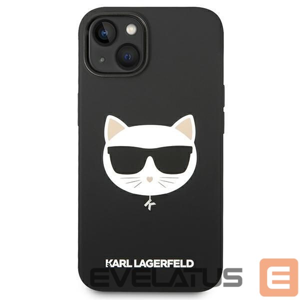 Чехол на заднюю панель Karl Lagerfeld Karl Lagerfeld KLHMP14MSLCHBK iPhone 14 Plus 6.7 "hardcase black / black Silicone Choupette Head Magsafe