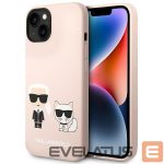 Чехол на заднюю панель Karl Lagerfeld  Karl Lagerfeld KLHMP14MSSKCI iPhone 14 Plus 6.7 "hardcase light pink / light pink Silicone Karl & Choupette Magsafe 