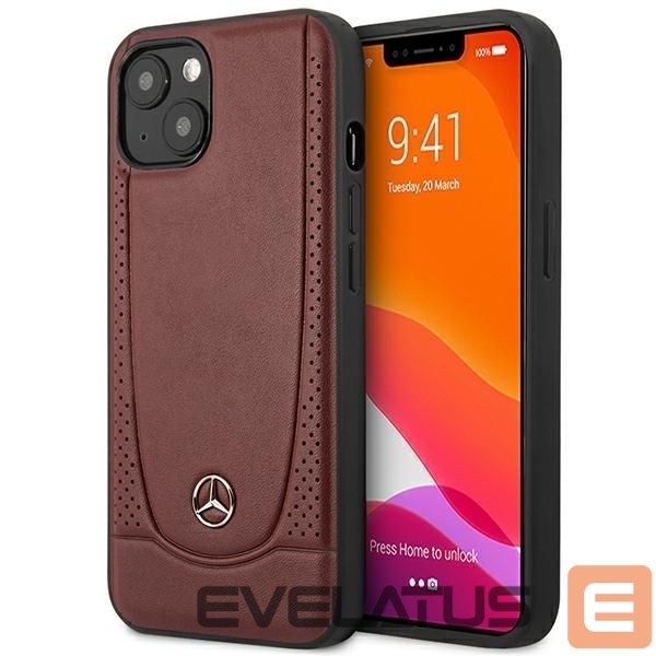 Чехол на заднюю панель Mercedes-Benz Mercedes MEHCP14MARMRE iPhone 14 Plus 6.7 "red / red hardcase Leather Urban Bengale
