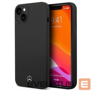 Чехол на заднюю панель Mercedes-Benz  Mercedes Silicone Line case for iPhone 14 Plus - black 