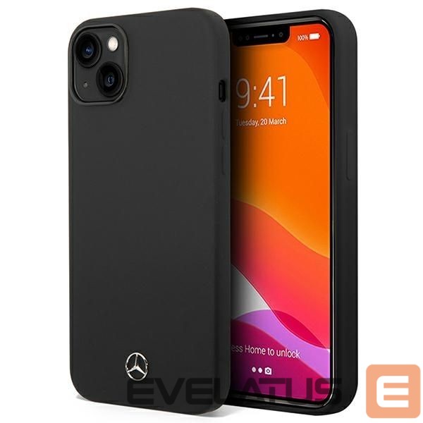 Чехол на заднюю панель Mercedes-Benz Mercedes Silicone Line MagSafe case for iPhone 14 Plus - black