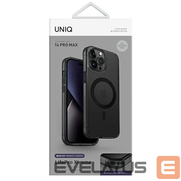 Чехол на заднюю панель UNIQ Uniq LifePro Xtreme Magclick Charging case for iPhone 14 Pro Max - gray and black