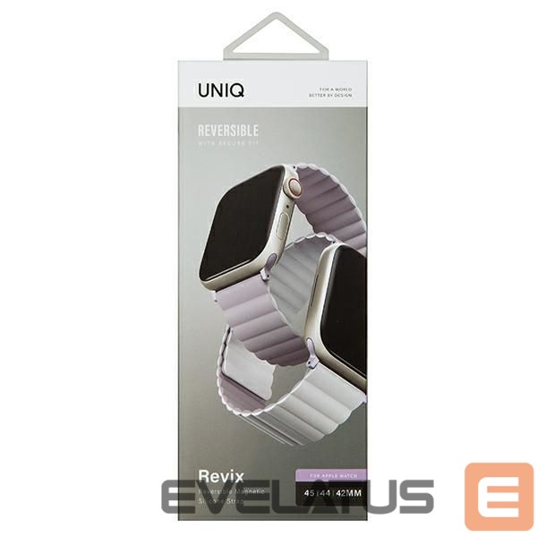 Чехол на заднюю панель UNIQ Uniq Revix strap for Apple Watch 1/2/3/4/5/6/7/8/SE/SE2/Ultra 42/44/45/49mm - lilac-white