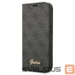 Чехол на заднюю панель Guess  Guess GUBKP14LHG4SHK iPhone 14 Pro 6.1 "black / black book 4G Vintage Gold Logo